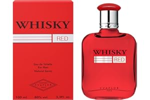 WHISKY Red • Eau de Toilette 100 ml • Vaporisateur • Parfum Homme • EVAFLORPARIS