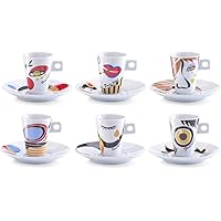 Zeller 26505 Espressotassen Set 12-teilig Faces