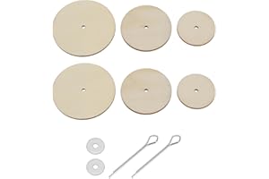 eMagTech 30pcs Doll Joint Cotter Pin Doll Joint Limbs Connect Pin Fibreboard Disks 30mm 40mm 50mm Doll Accessories Kit for Teddy Bear Toys Dolls