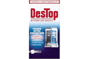 Destop Nettoyant Lave Vaisselle Anti Calcaire Sachet Extra-Concentré - 3 Sachets