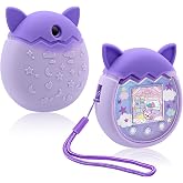 Winceed Tamagotchi Pix Silicone Case for Virtual Pet Game Machine, Tamagotchi Pix Arm Protective Case K with Hand Strap
