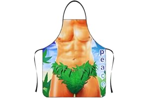 ANZHEE Funny Sexy Barbecue Aprons BBQ Novelty Kitchen Cooking Grilling Baking Apron for Men Women Party Costume for Friend Gift