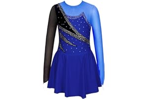 Aislor Justaucorps Gymnastique Rythmique Fille Robe Patinage Artistique Ballet Danse Classique Enfant 5-16 Ans