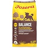 JOSERA Balance (1 x 12,5 kg) | cibo per cani ridotto grasso e proteine per anziani, senza glutine, cibo secco super premium p