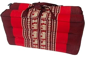 Collumino Traditional Thai Kapok Foldable Yoga Meditation Cushion with Carry Handle