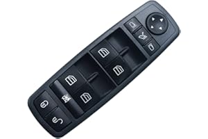 LEDFEWAG Interruttori a pulsante Alzacristalli per auto A1698206710 Compatibile per Classe A W169 Classe B W245 2006-2012