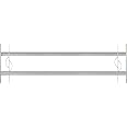 Gah-Alberts Secorino Style Window Grille - Extendable Blue-Galvanised Security Grill With Decorative Elements - View #11
