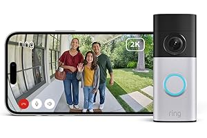 Ring Videotimbre cableado Plus (Wired Video Doorbell Plus, última generación) | Videotimbre con cámara | Retinal 2K | Amplio campo de visión | Prueba gratuita de 30 días del plan de suscripción Ring