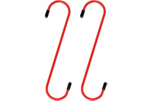 GTLM 2PCS Bremskolben Hänger für Reparatur Achse,Bremsbeläge,Bremsen,Bremssattelwerkzeugsets Haken mit Gummispitze für Bremskolben Rückstell,Kfz Werkzeug (Rot)