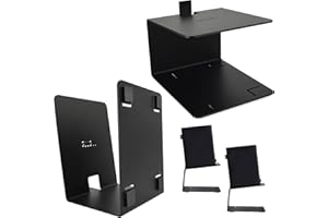 ETTERR Soportes pie para altavoces monitores 100% acero al carbono (Negro)