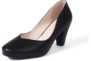 elerhythm Scarpe da donna Mary Jane vintage con tacco Gatsby anni '20, punta chiusa, stile vittoriano anni '50