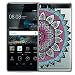 Produktbild Huawei P8 Backcover, Conie Mobile Silikon Schutzhülle im Mandala Design Hülle aus TPU transparent Muster kratzfest