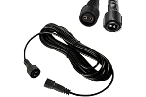 ‎JOYSING Joysing Lichterkette Verlängerung 10M 2 Polig Lichterketten Verlängerungskabel, IP65 Wasserdicht Verlängerungskabel Lichterkette Aussen fur Gartenleuchte Weihnachtsbeleuchtung LED Lichterkette