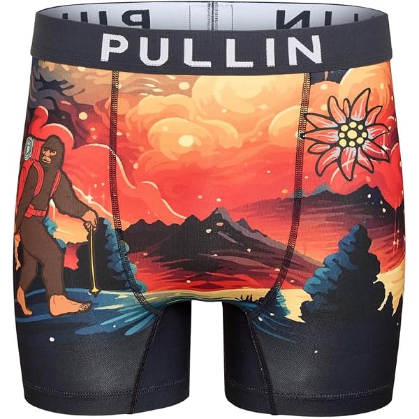 Boxer Court Léopard PULLIN - Caleçon Décontracté En Polyester/élasthanne, Multicolore | Taille XS à XXL, Confort Quotidien, Style Imprimé Fun - 2
