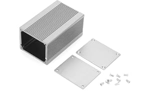 TYENAZA Aluminiowa obudowa skrzynki projektowej Skrzynka elektroniczna Wytłaczana mała skrzynka przyłączeniowa Korpus dzielony ze śrubami do elektroniki DIY