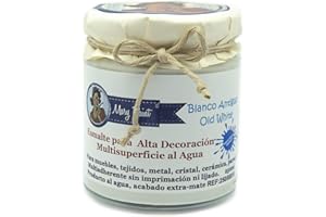 MARY PAINT Pintura Multisuperficie al agua Mate efecto Chalk 250 (Blanco Antiguo)