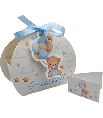 Scatoline Nascita FaidaTe Bimba Offerte a 1€ Mongolfiera Rosa Confetti