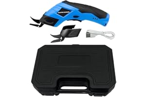 Cordless Scissors, Weytoll Electric Scissors Wireless Cutter, Electric Fabric Scissors, Box & 2 PCS Blades, Electric Cloth Cutter Fabric Cutting Machine, Paperboard Leather Rug Plastics Trimmer