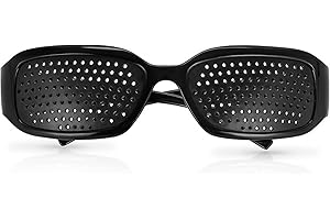 Grenhaven Pinhole Glasses - Occhiali a griglia nera