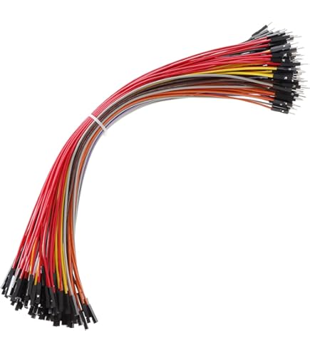QUARKZMAN 2.0MM(2P) weiblich auf 2.54MM(1P) weiblich Breadboard Jumper Wire 2.54MM Pitch Flachbandkabel 50cm lang Elektronik Breadboard Flachbandkabel für Breadboard Packung mit 2