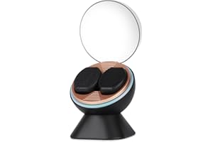 DRIKLUX Le double remontoir automatique pour montre Rolex fonctionne avec une seule touche pour fonctionner automatiquement. L'effet de lumière LED muet, noir, Moderne