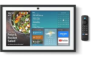 AMAZON ECHO AND ALEXA Amazon Echo Show 15 (newest gen) | Full HD 15.6" smart display with Alexa, built-in Fire TV and Alexa Voice Remote