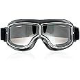 TYGFRT 1 Piece Of Motorcycle Goggles, Motorcycle Glasses, Pilot Glasses, Retro Motorcycle Glasses, Windproof Goggles, Motorcycle Glasses Accessories (Brown)