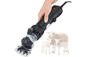 Alzayed Electric Sheep Shears, Adapted for Sheep Grooming, Electric Pet Trimmer Machine, Professional Animal Hair Clipper with Trimmer Adjustable Speed （Black）