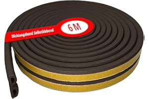 ZHENSFLOURISH Guarnizione Finestra, 6M Paraspifferi Finestre, Antispifferi Finestra, Parafreddo per Finestre, Per l'isolamento Acustico, la Protezione Dalla Polvere, la Protezione Dagli urti, Marrone, sigillante