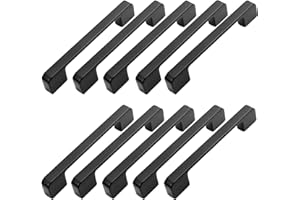 MARGUERASW 10pcs poignée meuble entraxe 96mm-poignée porte cuisine noire poignee barre meuble poignee de cuisine noire 96mm