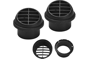 ‎BLUESHYHALL Blueshyhall 2 Stück Standheizung Luftauslass 42/60/75/90 mm, Drehbare Auto Heizung Diesel Standheizung Luftauslass Zubehör aus ABS, Luftauslass für Standheizung PKW, LKW, Wohnwagen (Pilzkopf, 90mm)