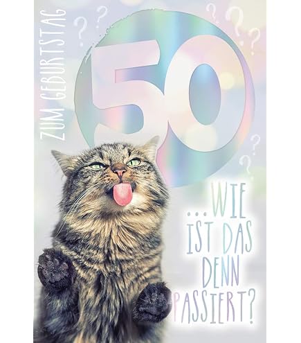 Lustige Geburtstagskarte Für Frauen – Niedliche Katzen-Karte, Blanko Innen, Perfekt Für Freundin & Ehefrau