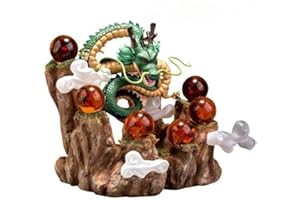 LAOJI Juego Completo Shenron Figuras de acción 7 x 3,5 cm Bolas y 16 cm Dragon and The Mountain Base