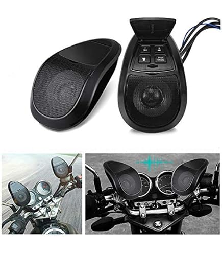 iMESTOU Motorcycle Audio System 4 Inch Bluetooth Stereo Speaker Waterproof 300 W D-Class AUX MP3 Amplifier Built-in Fit for 1-1.25 Inch Handlebar Motorcycle ATV UTV iMESTOU Motorcycle Audio System 4 Inch Bluetooth Stereo Speaker Waterproof 300 W D-Class AUX MP3 Amplifier Built-in Fit for 1-1.25 Inch Handlebar Motorcycle ATV UTV
