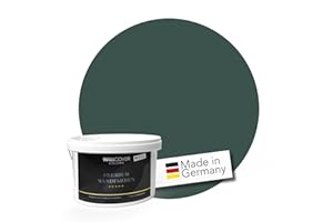 WALLCOVER Colors PREMIUM Wandfarbe Grün für Innen 2.5 L Matt Harmonisches Tannengrün Innenfarbe Hohe Deckkraft - Made in Germany