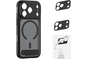 SMALLRIG FilMov Phone Case für iPhone 17 Pro, magnetische Handyhülle mit verstellbarem Ständer, Objektivrückplatte, für MagSafe, für Handy-Gimbal-Stabilisator, für DJI, für Insta360, Schwarz – 5549