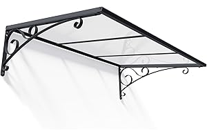 Palram Auvent Vénus ™ 1350 Transparent – Housse pour auvent de Porte Durable