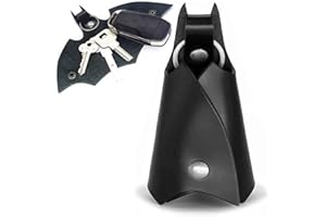 Ahaimy Llavero de Batman, Estuche de llaves de Batman de piel sintética, Estuche de llaves de piel sintética con cartera, Llavero de murciélago, Organizador de llaves de auto de cuero, Para todo tipo