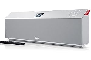 Teufel MUSICSTATION Enceinte Streaming Bluetooth avec Internet Radio Dab+ / FM, Lecteur CD, WLAN, USB, accoustique Haut de Gamme, avec télécommande - Blanc