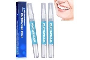 Riatanxi 3Pcs Teeth Whitening Gel Pen: Home Teeth Whitener - Quickly Removes Stains from Smoking, Coffee, Tea - for Sensitive Teeth Safe and Effective