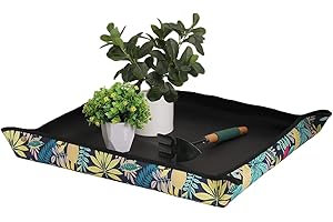 Owl Focus wasserdichte Umtopfmatte aus Oxford-Gewebe mit Blumenmuster