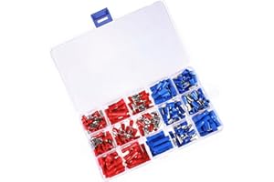 Qiorange Cosse Electrique plates Connecteurs Isolées à Sertir Assortiment sertissage (200 pièces fixé)