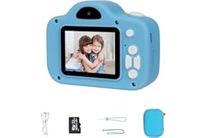 GOOPOOL Kinderkamera,HD-Doppelkamera Digitalkameras mit 32GB SD-Karte, 1080P 2,0-Zoll-Bildschirm,Spielzeug Kamera für Kinder als Geburtstagsgeschenk,Weihnachtsspielzeug,Geschenke für Mädchen und Jungen (Blau)