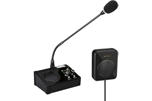 Retekess TW106 Fönsterhögtalare, Bank Intercom-system | för Skolor, Biljettkontor, Läkarpraktiker, Kliniker, Banker, 2-Vägs