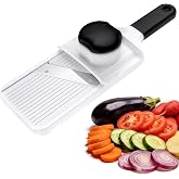 Ibergrif M526 Kitchen Mandoline Adjustable Potato Cutter | Vegetable Cutter 1-4 mm, Finger Protector, Safety Lock and Compact