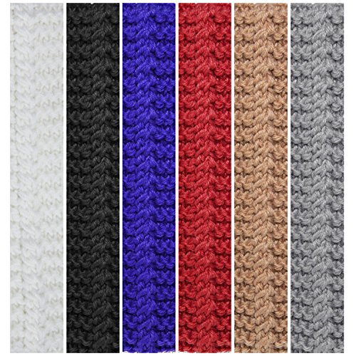 HBF 6 stk Kopfband aus Stirck Haarband Häkelarbeit Schleifeformig Stirnband Winter und Frühling