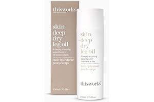 This Works Skin Deep Dry Leg Oil, 150 ml - Body Oil for Dry Skin - Nourishing Body Moisturiser Enriched with 19 Essentials Oils including Sandalwood, Jojoba, Coconut and Rose Oil for a Hydrating Glow