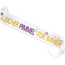JOYMEMO Golf-Schärpe Für Junggesellenabschied – „Last Swing Before The Ring“, Satin, 9,4x160 Cm