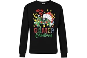 NORTH EAST Boys Christmas Sweatshirt Gamer Xmas Jumper Gaming Print Top 9 to 16 Years