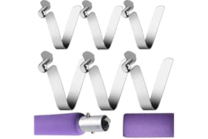 JSKWIKE 6 Pcs Clip de Resorte de un Solo botón para Kayak Paddle Snap Clip de Resorte Tienda de campaña Clips de Poste Tubo de toldo Tubo telescópico